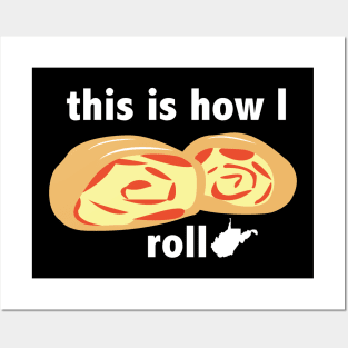 Pepperoni Roll West Virginia Funny Graphic Art Posters and Art